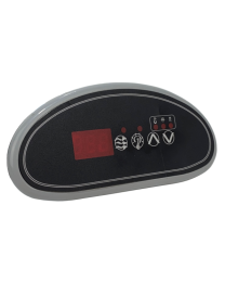 TOUCHPAD: Hydro-Quip ECO-1 Crescent and Overlay(P,L,U,D) HQ-34-0209-0-K - Spa Spare Part