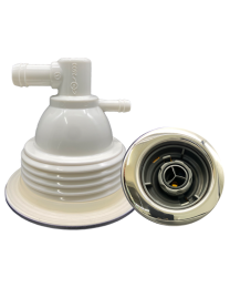 Axiom 120 Tri-Spin Spa Jet Graphite/Stainless Steel E-2878-SS - Spa Spare Part