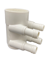 Manifold Water 4 Port - 19mm x 50mm (Plugged End) E-4077 - Spa Spare Part