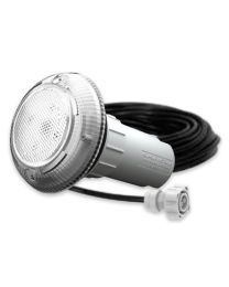 Aqua-Quip EvoCR Series 1 x Wnite LED Colour Niche Pool Light w/ Concrete Mounting Kit, 20M Cable and Plug Kit
