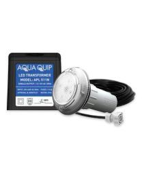 Aqua-Quip EvoFG Series 1 x White LED Colour Niche Pool Light w/ Fibreglass Mounting Kit, 30M Cable and Transformer