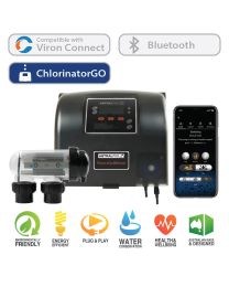AstralPool Viron EQ18 eQuilibrium Semi-Automatic Salt & Mineral Chlorinator w/ Bluetooth, Timer & Power Backup