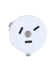 AstralPool Viron/Viron eQuilibrium/Viron Connect, Halo Hub, E-Series, Zodiac EL/EL-24, TRi-XO 10A Flush Mount 3-Pin Flat Power Socket SP20026 - Genuine Chlorinator Spare Part