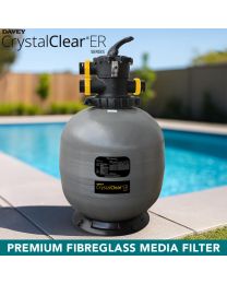 Davey CrystalClear ER Series Sand/Zelbrite/Glass 28" Premium Fibreglass Media Filter w/ 50mm Multiport Valve