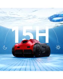 iGarden K Pro 150 Cordless Robotic Pool Cleaner w/ 3D S-Path Navigation, AI Timer, Turbo Mode, One-Touch Waterline Return & App Control. Floor, Walls, Waterline