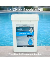 Lo-Chlor Sparkle Pill Clarifier & Flocculant Tablets 10kg Bucket (80 x 125g) – Pool Chemical