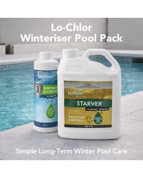 Lo-Chlor Winteriser Pool Pack: 1L Winter Algaecide + 2.5L Starver - 6 months protection – Pool Chemical