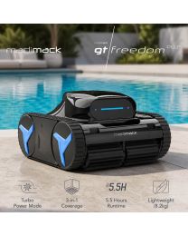 Madimack GT Freedom PLUS i5.5 Cordless Robotic Pool Cleaner. Floor, Wall, Waterline