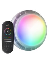PAL Lighting Sonar 3-in-1 Multi-Colour RGB+W Retro-Fit Universal Surface Mount LED Pool Light w/ Remote Handset