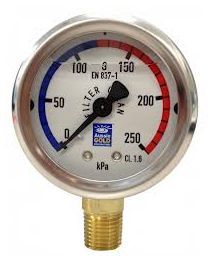 Pressure Gauge Oil Filled (for pool sand filter) - Filter Spare Part