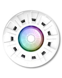 Spa Electrics Argon AGRX R1 Series Multi Plus RGB+W LED Colour Retro-Fit Pool Light w/ Standard Niche Adaptor Plate, White Rim and Plug Seal Assembly Kit