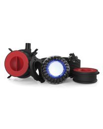 Spa Electrics Atom EMC Series 1 x Single Colour (Blue/White) LED Pool Light w/ Concrete Mounting Kit and 20M Cable