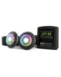 Spa Electrics Atom EMF Series 2 x Multi Plus RGB+W LED Colour Pool Light w/ Fibreglass Mounting Kit, 20M Cable and Dual LV50 Transformer