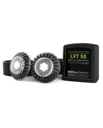 Spa Electrics Atom EMF Series 2 x White LED Colour Pool Light w/ Fibreglass Mounting Kit, 30M Cable and Dual LV50 Transformer