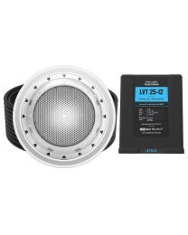 Spa Electrics Photon GKF Series 1 x White LED Colour Surface Mount Pool Light w/ Fibreglass Mounting Kit, 20M Cable and LV25 Transformer