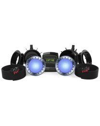 Spa Electrics Quantum WNC Series 2 x Blue LED Colour Pool Light w/ Concrete Mounting Kit, 30M Cable and Dual LV50 Transformer