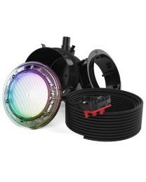 Spa Electrics Quantum WNC Series 1 x Multi Plus RGB+W LED Colour Pool Light w/ Concrete Mounting Kit and 20M Cable