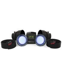 Spa Electrics Quantum WNF Series 2 x Blue LED Colour Pool Light w/ Fibreglass Mounting Kit, 20M Cable and Dual LV50 Transformer