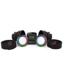 Spa Electrics Quantum WNF Series 2 x Multi Plus RGB+W LED Colour Pool Light w/ Fibreglass Mounting Kit, 20M Cable and Dual LV50 Transformer