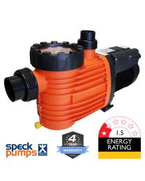 Speck Pro 350 1.25HP Pool Pump. 4Y Warranty, Quiet, 350lpm, 1.1kW