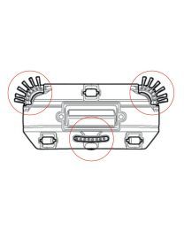 Kokido Voltera 25 Bottom & Side Brushes (Set of 3) EV35ASM04 - Genuine Pool Cleaner Spare Part