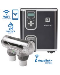 Zodiac eXO iQ pH Large Self-Cleaning Salt and Mineral Pool Water Chlorinator w/ WiFi, Timer & Battery Backup