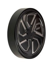 Zodiac EvoLux EX5050/EX6050 iQ, EX5000/EX6000 iQ Wheel / Rim VR S (R7021 Black and Silver) R0865600 - Genuine Pool Cleaner Spare Part