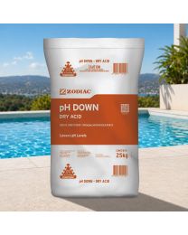 Zodiac pH Down Dry Acid pH & Total Alkalinity Reducer 25kg – Pool Chemical