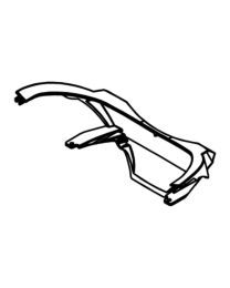 Zodiac AX20 Body Rear Panel A0428001 - Genuine Pool Cleaner Spare Part