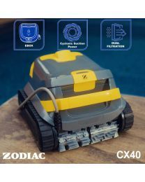 Zodiac CX40 Robotic Pool Cleaner w/Dual Stage Filtration. Floor, Wall, Waterline