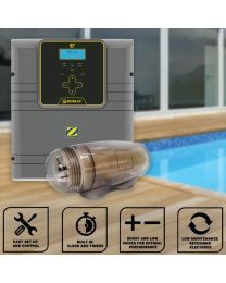 Zodiac Ei3 24 Salt Water Pool Chlorinator w/ Timer & Battery Backup - Self Cleaning (Retrofits Zodiac LM3)