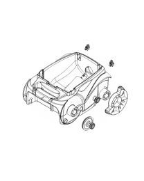 Zodiac Vortex Pro VX65 iQ Main Housing 4WD White R0531201 - Genuine Pool Cleaner Spare Part