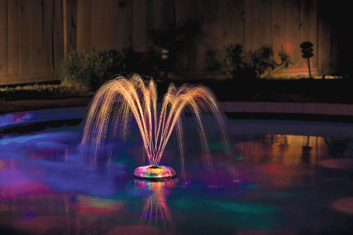 underwater light show and fountain