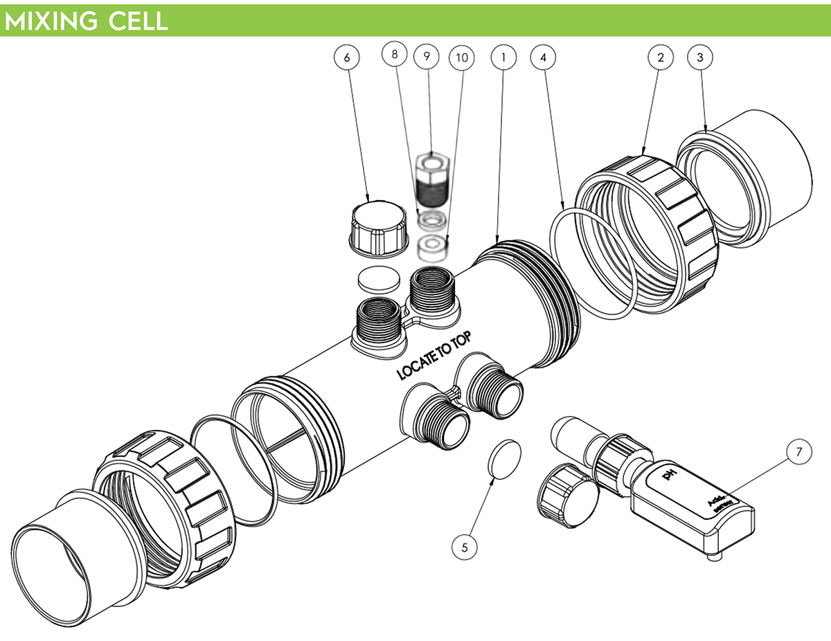 AstralPool Chemical Dosing Mixing Cell Diagram