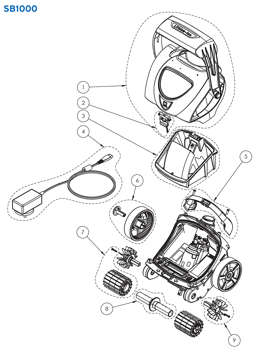 Zodiac Spabot SB1000 Parts Diagram