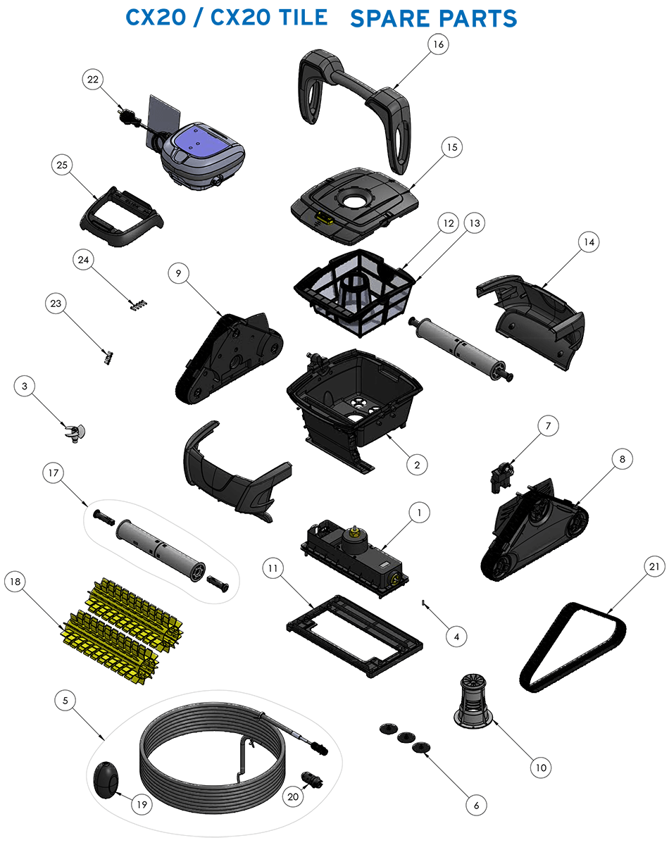 Zodiac CX20 Parts Diagram