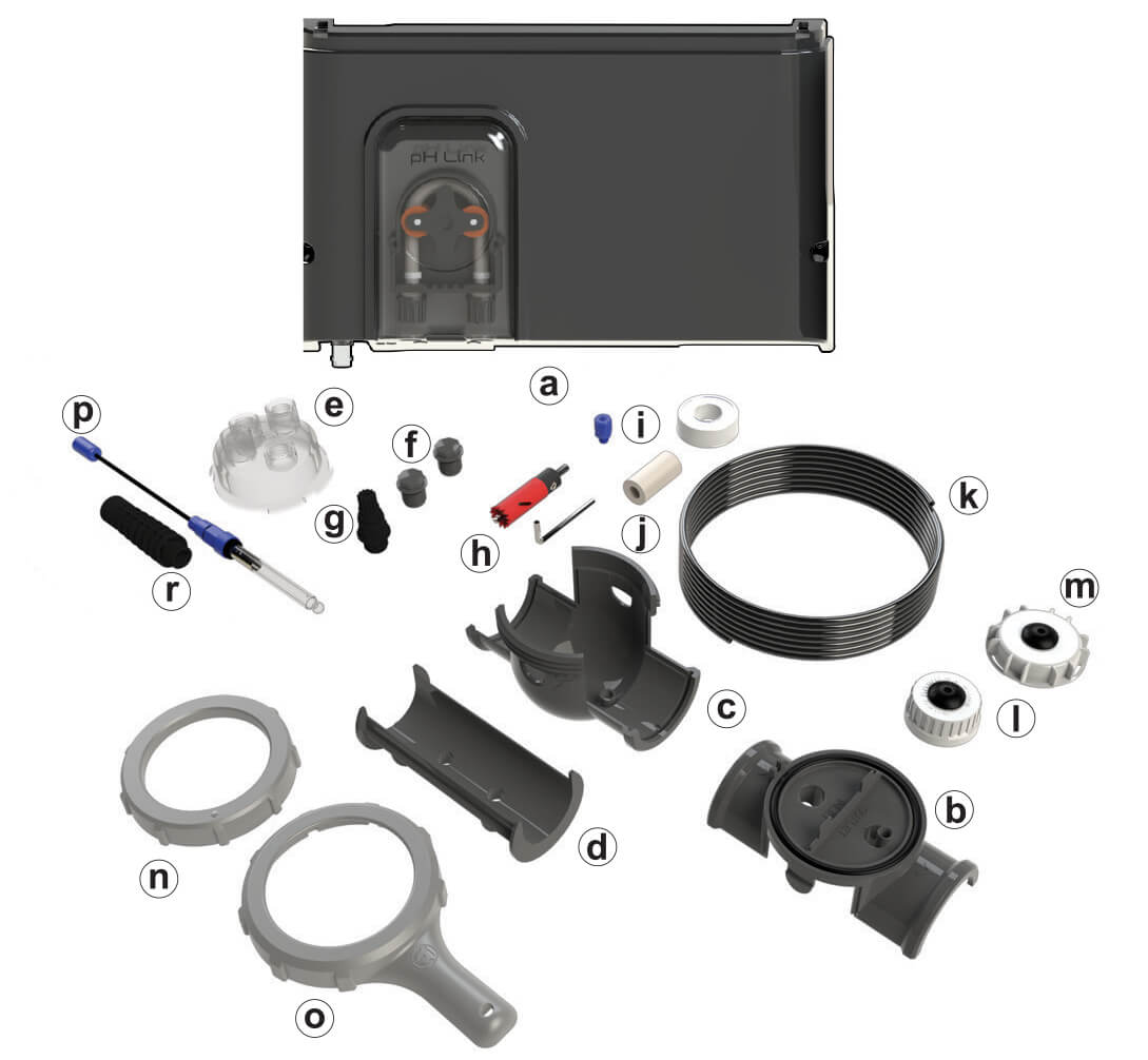 Zodiac eXO iQ pH Upgrade Kit System Contents