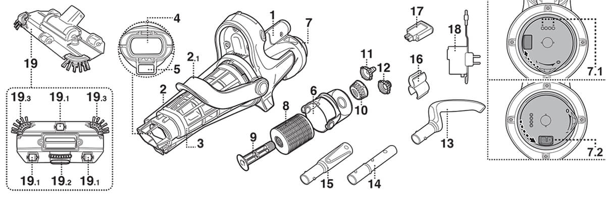 Kokido Voltera 60 Triklean parts diagram