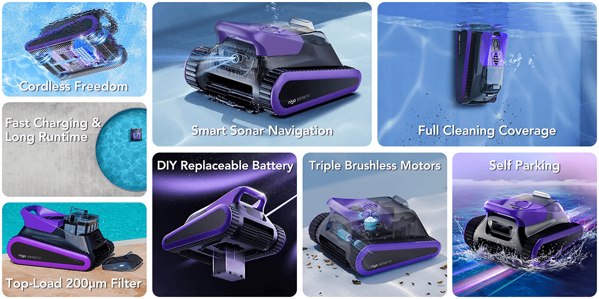 Maytronics Niya Sonar F3 Key Features