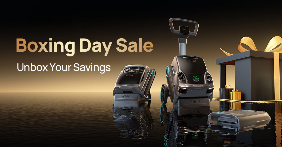 Aiper Boxing Day Sale — premium cordless robotic pool cleaners