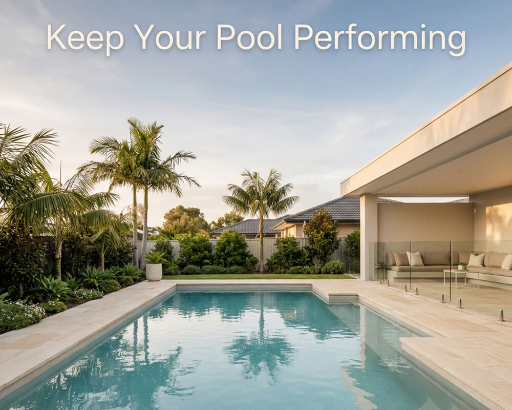 Modern backyard pool