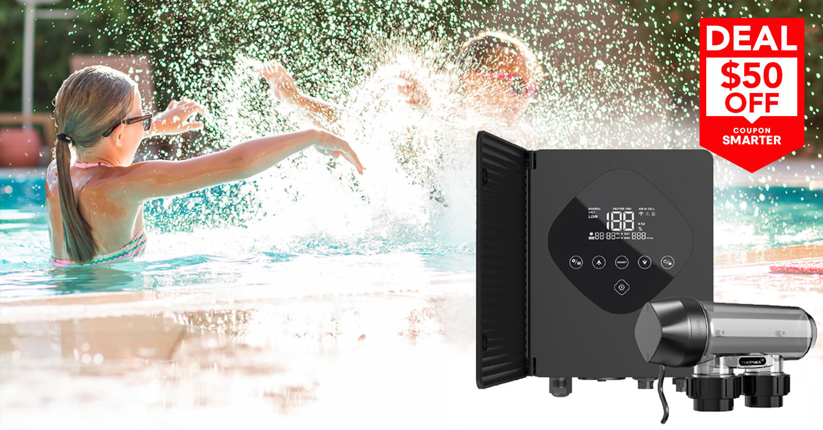 Madimack InverCHLOR Intelligent Salt and Mineral Pool Chlorinator