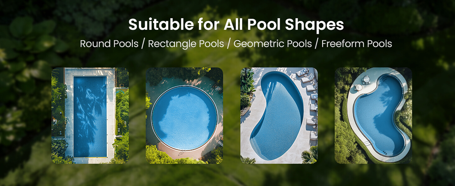 Aiper Scuba S3 suitable for rectangular round geometric and freeform pools