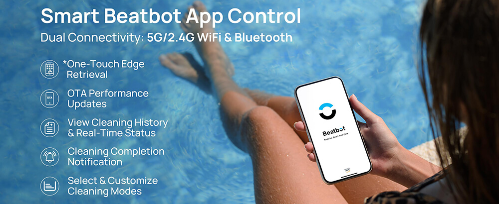 Advanced cleaning control with the Beatbot app