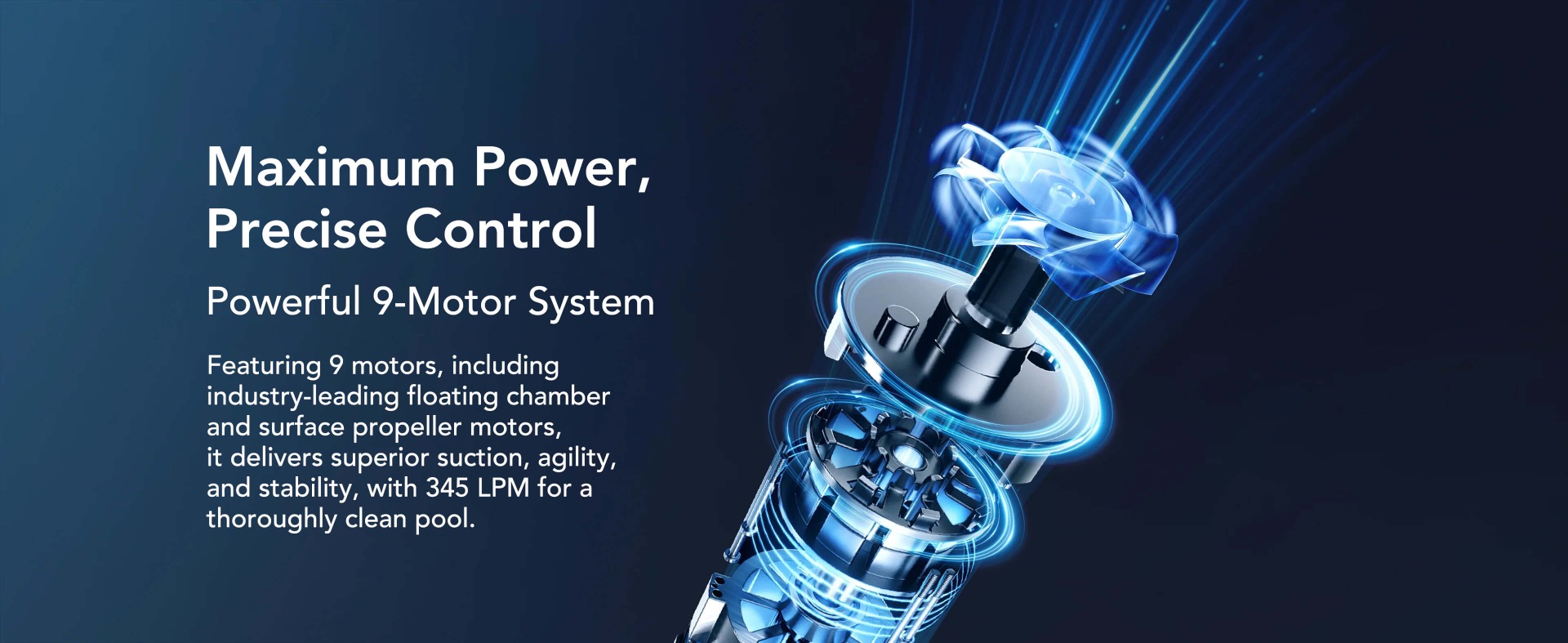 Powerful floor cleaning with high suction and active rollers