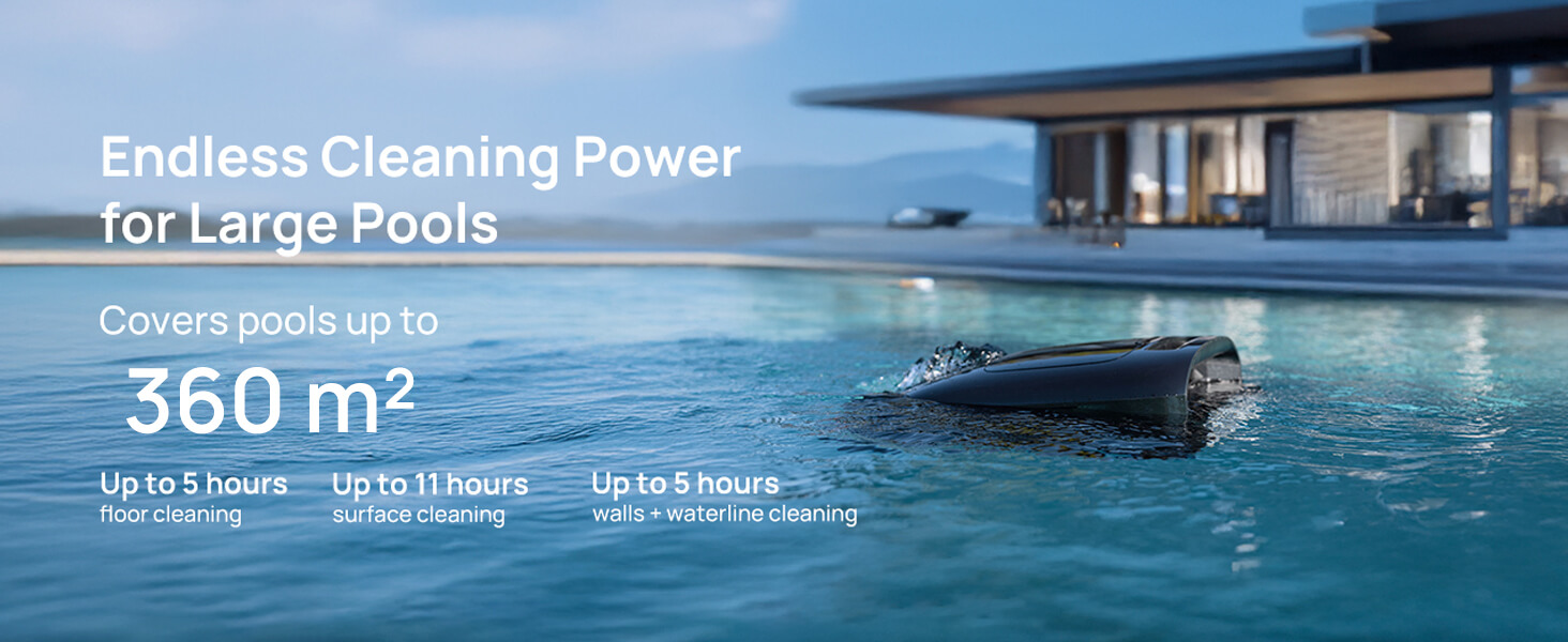 Endless Cleaning Power for Large Pools
