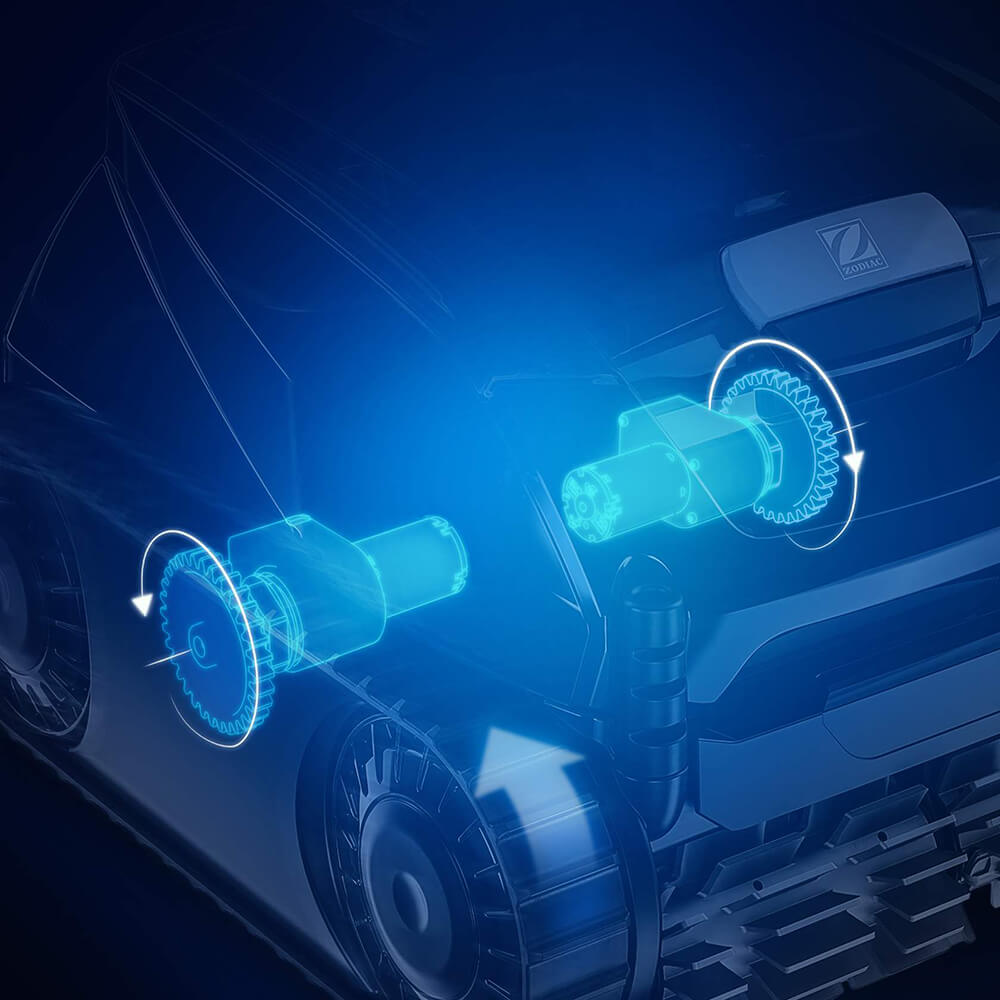 FreeRider FR500 iQ Feature Dual Traction Motors