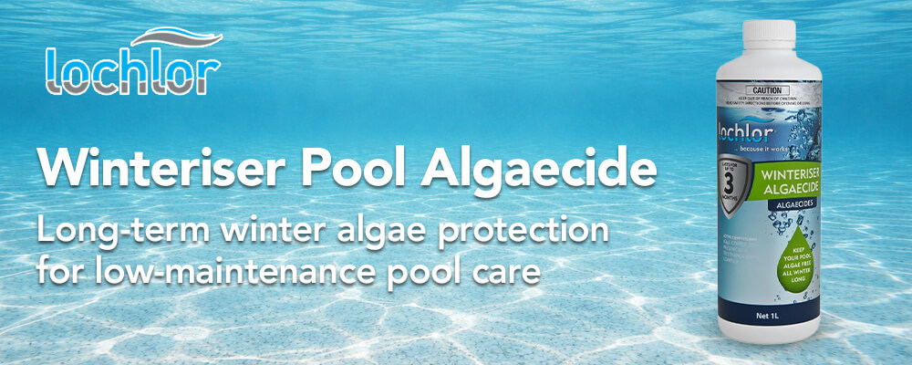 Long-term winter algae protection for low-maintenance pool care