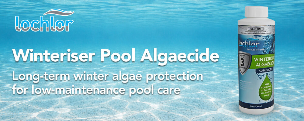Long-term winter algae protection for low-maintenance pool care