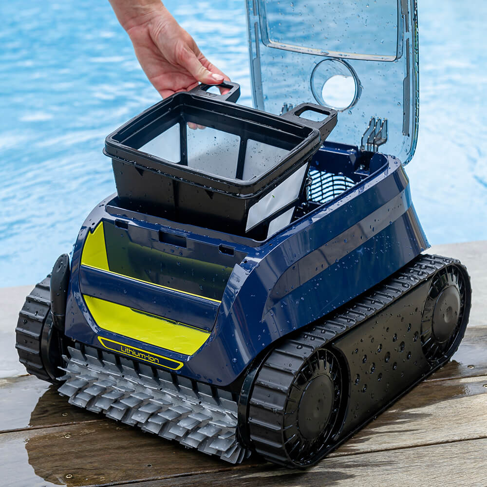 Zodiac FreeRider FR500 iQ removable top-access filter canister for easy cleaning